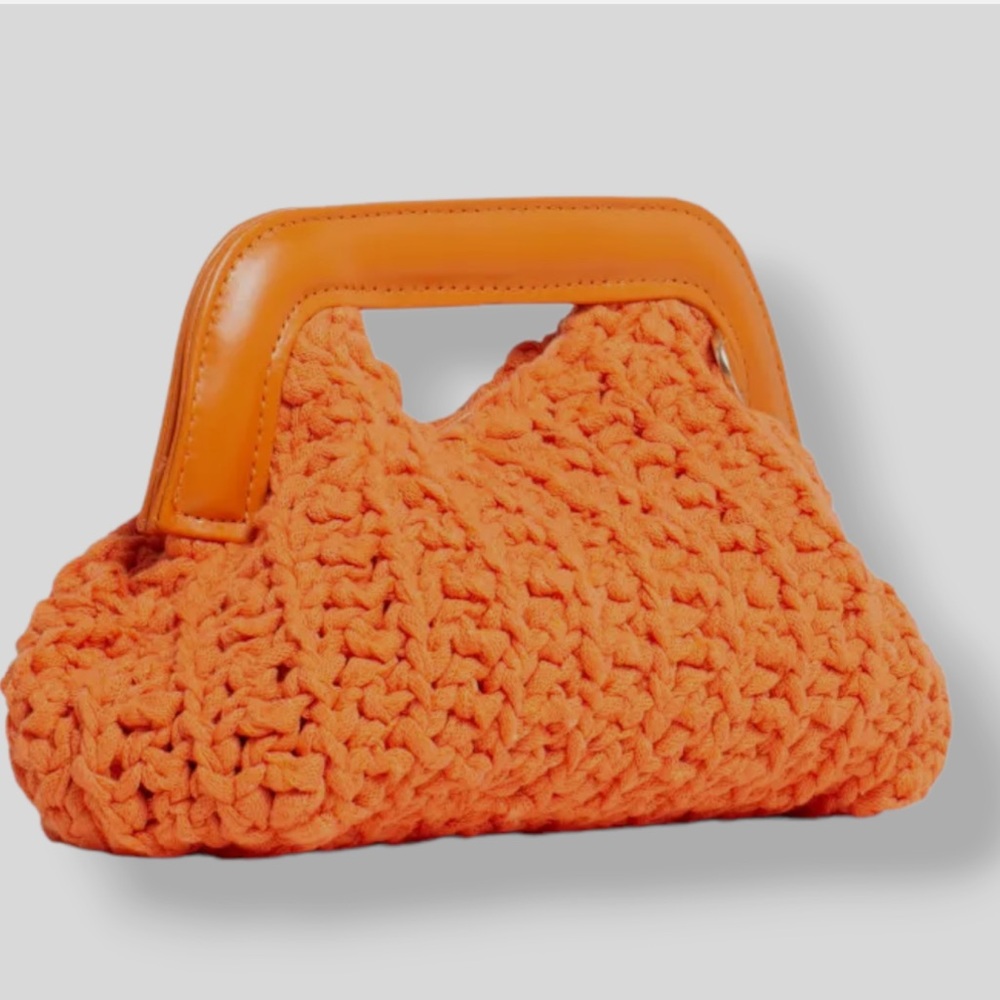 Kooreloo Orange Knitted Handbag - image 1